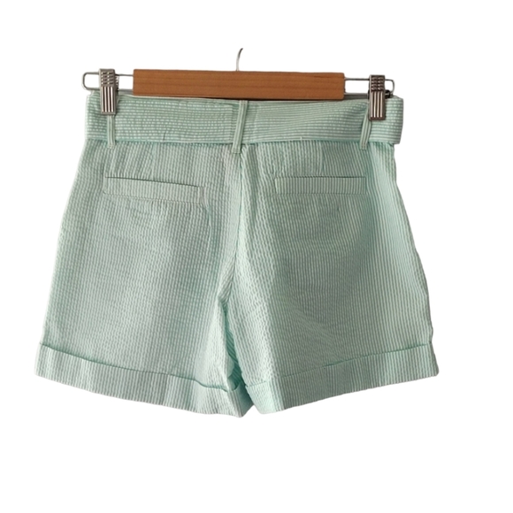 Lauren James Set of 2 Striped Seersucker Bow Shorts Pink and Green Size XS NWT - Picture 5 of 7